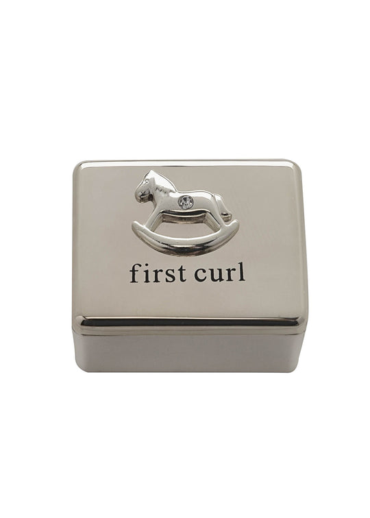 Cutie Prima Suvita Bebelusi Argintata cu Calut si Cristal CG863 Bambino By Juliana