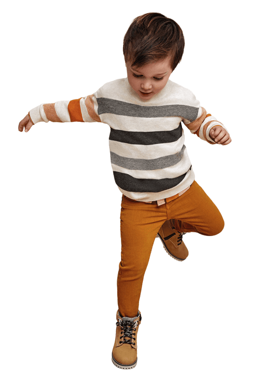 Pantaloni Lungi Skinny Fit Galbeni pentru Baieti 4524 Mayoral