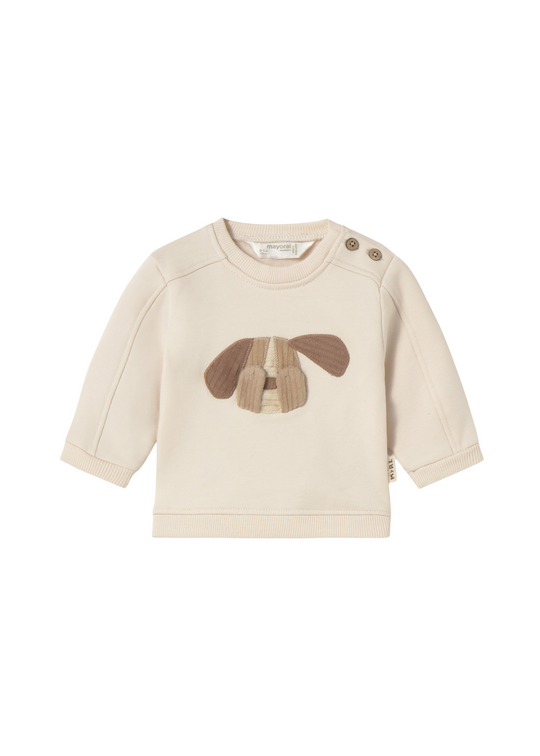 Interactive Beige Sports Sweatshirt with Dog 2406 Mayoral