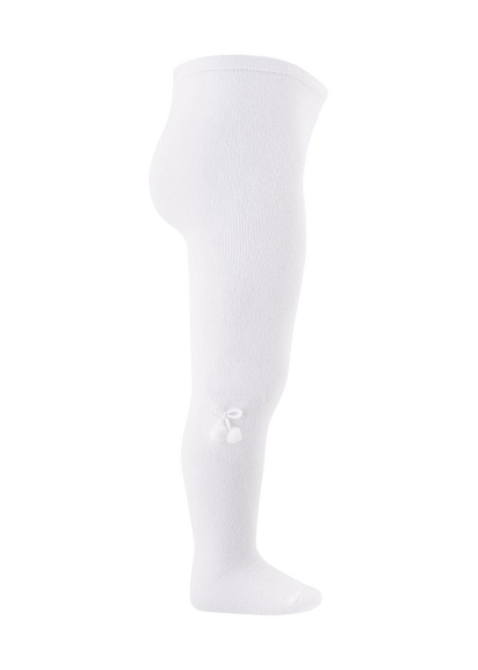 White Cotton and Nylon Tights with Tassels 21921 Condor