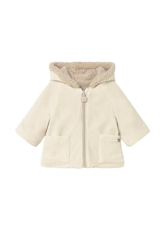 Beige Reversible Jacket with Hood 2496 Mayoral