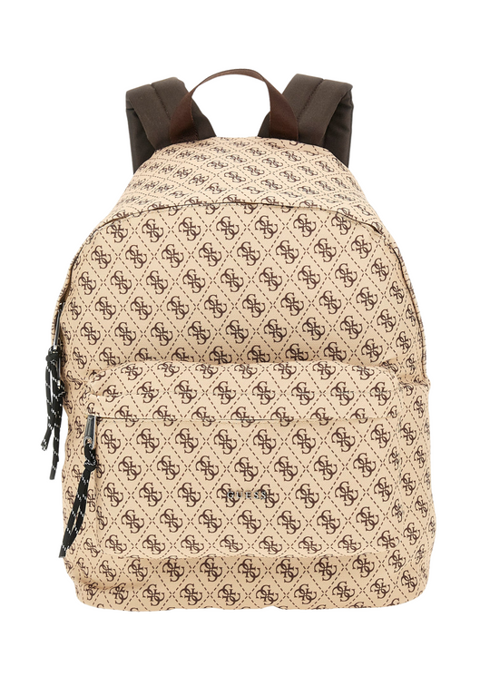 Beige Backpack with Logo Print H5YZ00 WGCS0 P13W Guess