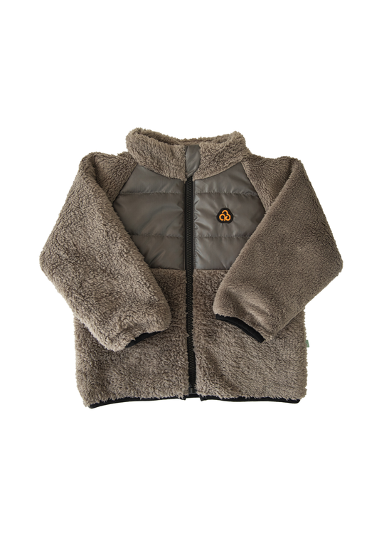 Geaca din Plus Maro cu Fermoar S15108 Kitikate