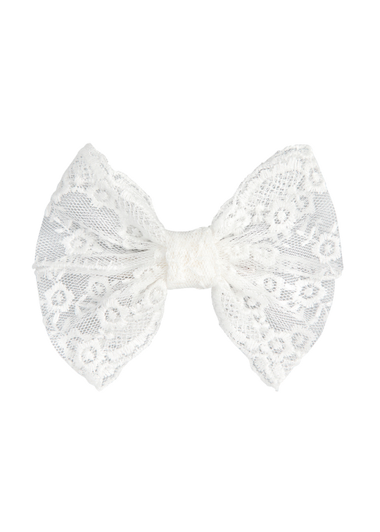 Ivory Lace Bow Hair Clip 50960000 Condor