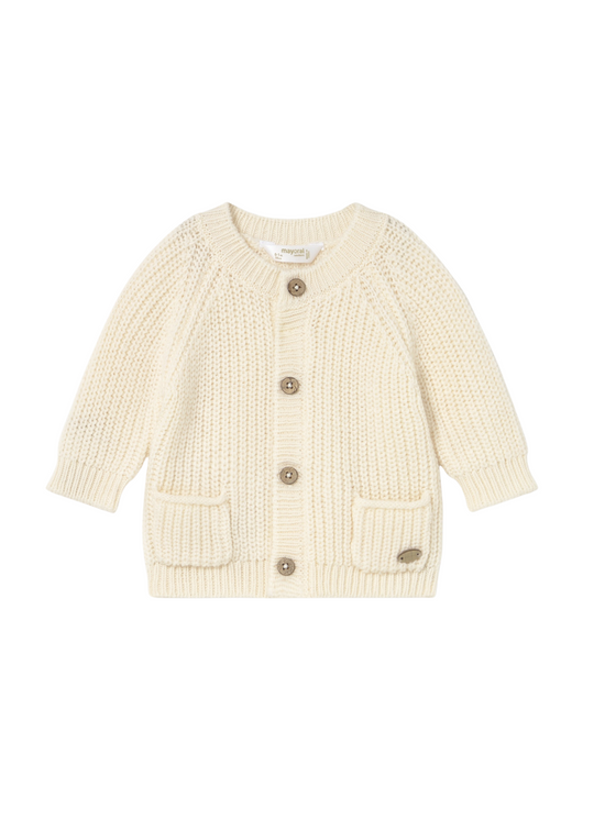 Cream Knit Cardigan with Buttons 2339 Mayoral