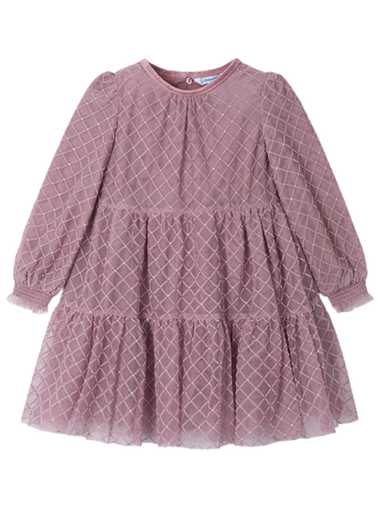 Dusty Pink Tulle Dress 4910 col 88 Mayoral