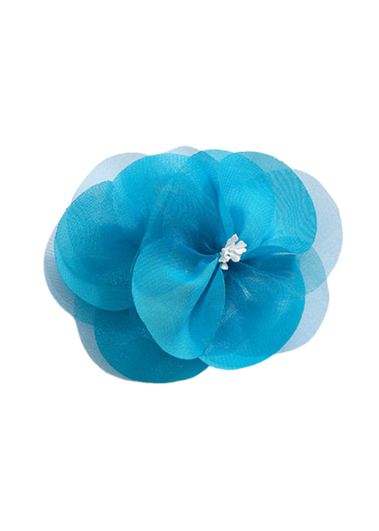 Turquoise Flower Hair Clip 5441 Abel & Lula