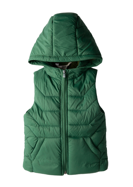 Vesta din Fas Verde cu Fermoar M53120 Midimod Gold