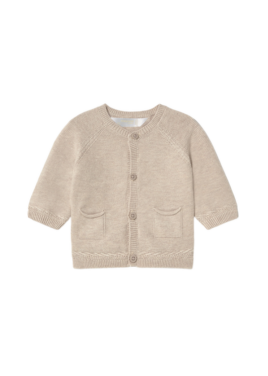 Beige Knitted Cardigan with Buttons 1393 Mayoral