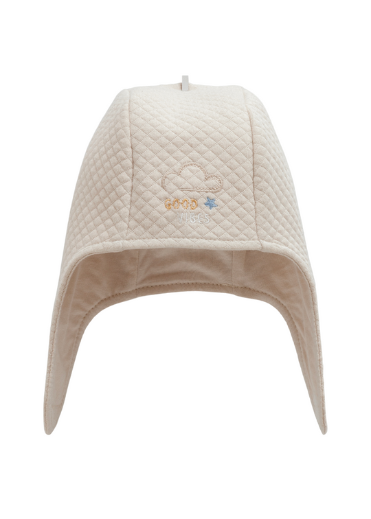 Caciula din Bumbac Matlasata Bej SPE2047 Mell Sweet Baby