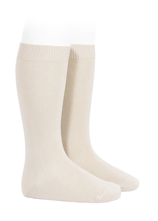Long Socks Cotton with Nylon Beige 20192 Condor