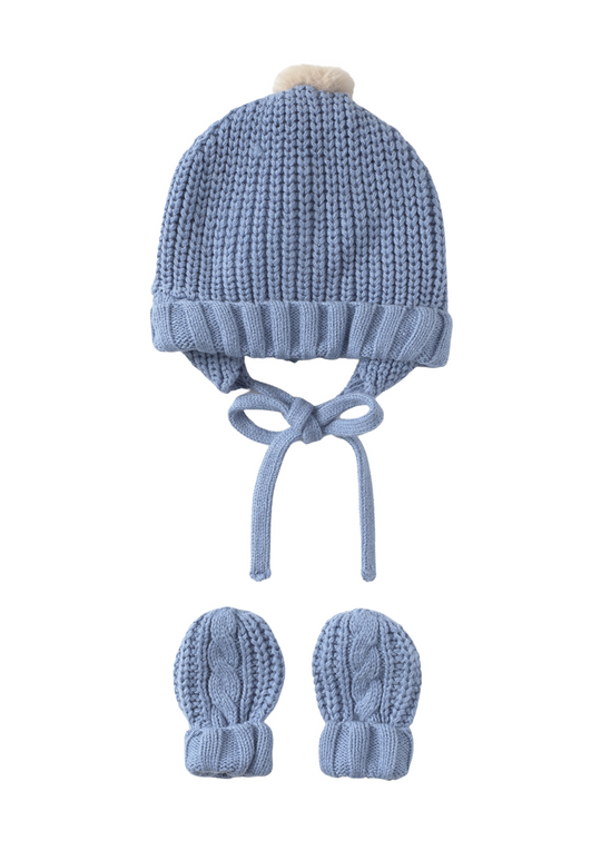 Blue Knitted Hat and Gloves Set 9929 Mayoral