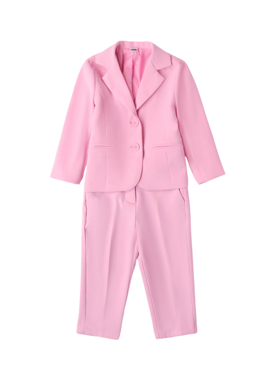 Set 2 Piese Roz, Sacou si Pantaloni Lungi 8280 iDO
