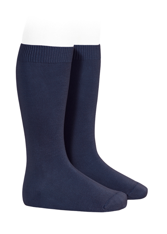 Long Socks Cotton with Nylon Navy Blue 20192 Condor