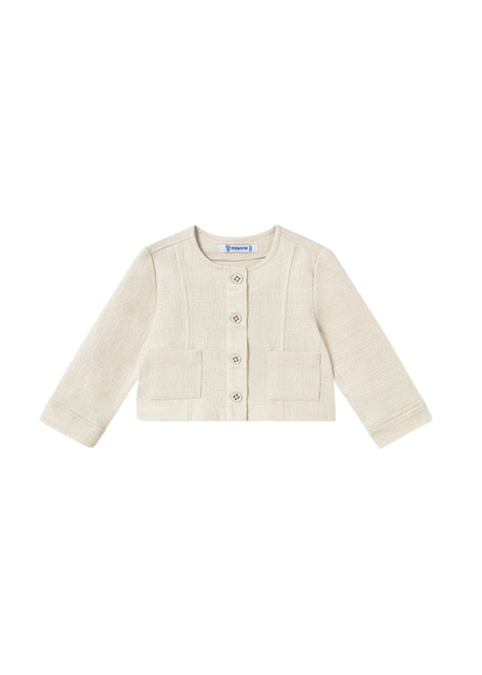Beige Jacket with Buttons 1460 Mayoral