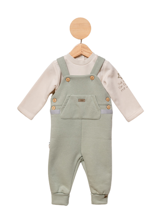 Pink Quilted Cotton Jumpsuit with Hood 1161 Mell Sweet Baby