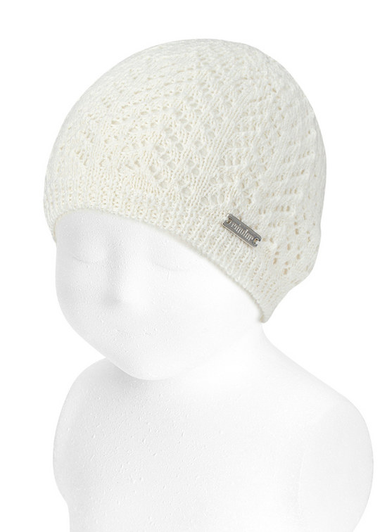 Fes Ivory Knitted Perforated 50057469 col 202 Condor