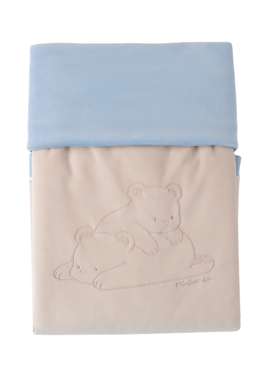 Pled Matlasat Bej cu Bleu cu Ursi 3.F306/00 Minibanda