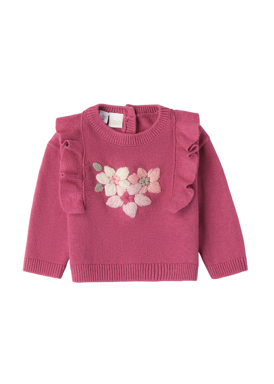 Sweater with Flower Embroidery on the Bust 4.A263.00 iDO