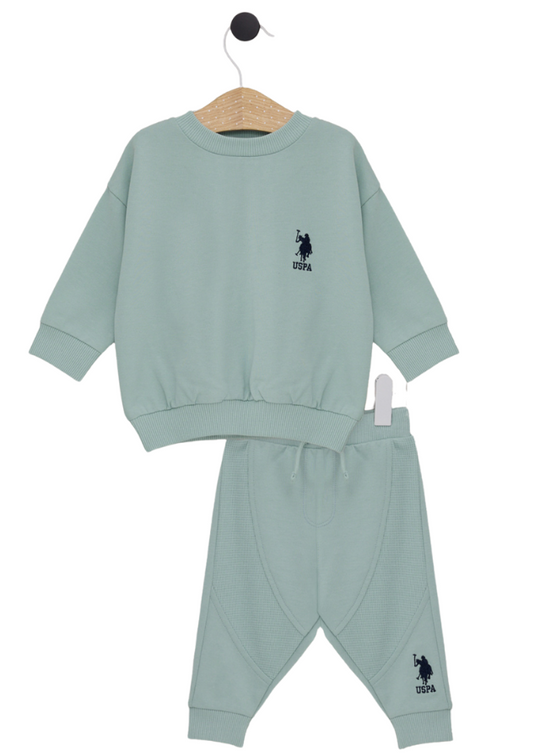 Oversize Green 2 Piece Tracksuit USB2155 V3 Us Polo Assn