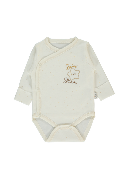 Body Bej cu Maneca Lunga cu Stea T4042 Bebetto