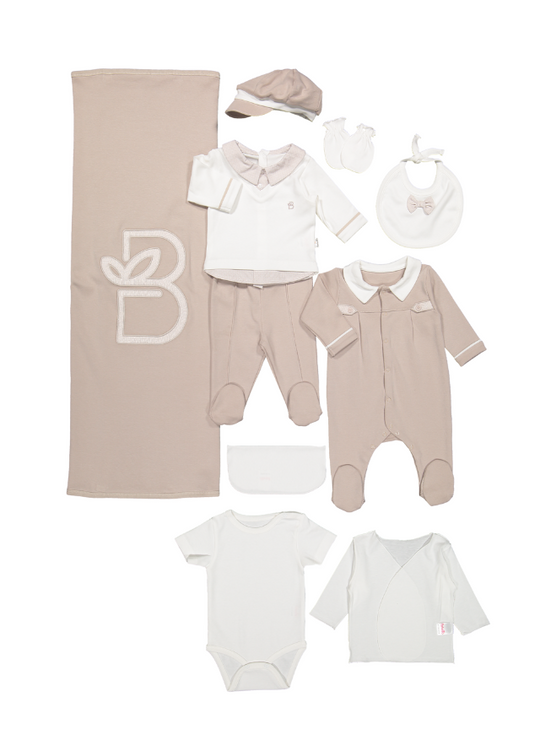10 Piece Maternity Set Beige Royal Man Z10120 Bebetto
