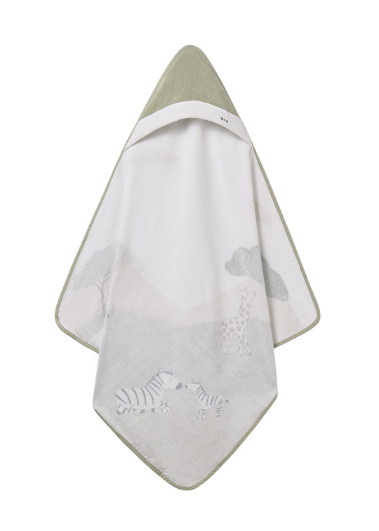 Prosop Crem cu Verde cu Capison Imprimeu Safari 9988 Mayoral