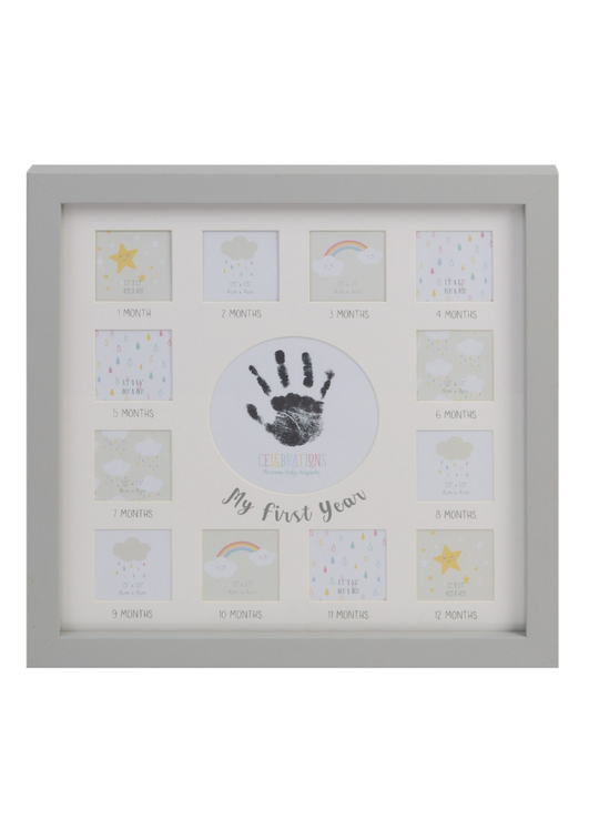 Rama Foto Gri cu Kit pentru Amprenta My First Year CG1161 Celebrations