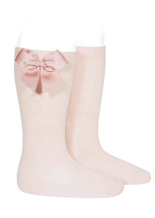 Socks 3/4 Salmon Cotton Blend with Rips Bow 2482/2 col 674 Condor