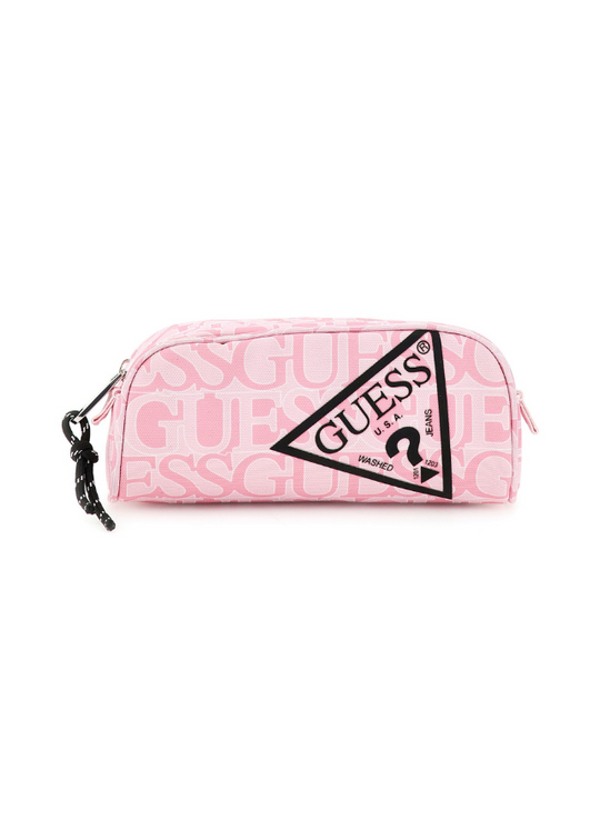Pink Pencil Case with Logo Print H5YZ01 WGCS0 P61P Guess