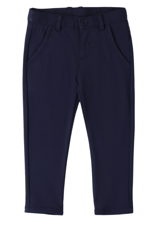 Pantaloni Lungi Bleumarin din Material Moale 0A160.00 iDO
