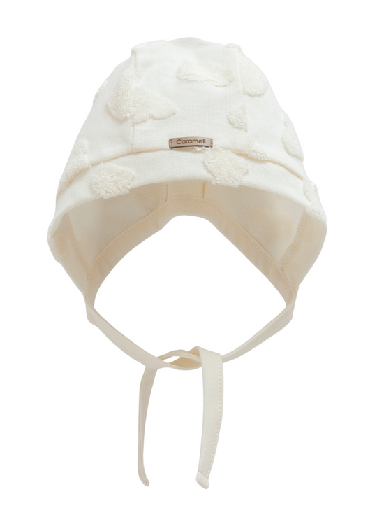 Caciula din Bumbac cu Norisori Bej SPK2014 Mell Sweet Baby