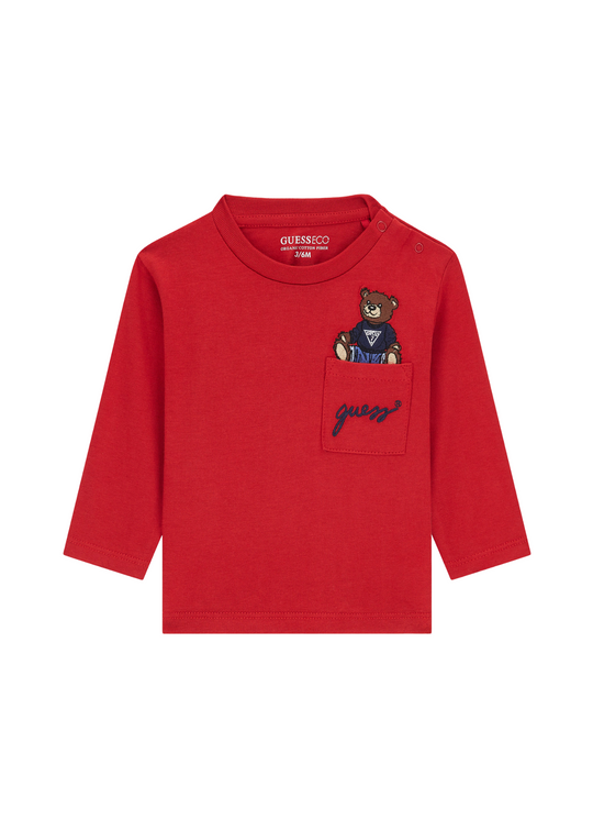 Bluza Rosie cu Maneca Lunga cu Urs pe Piept I4BI00 I3Z14 G532 Guess