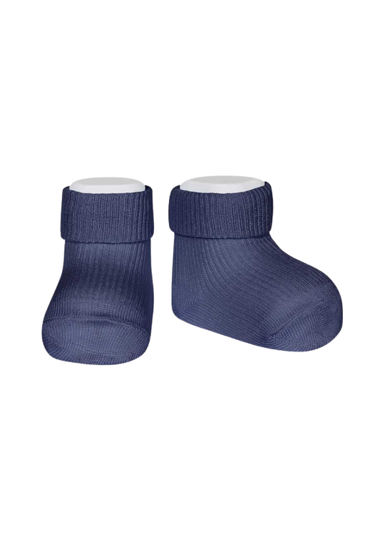 Navy Blue Cotton Socks with Cuff 2023/3 Condor