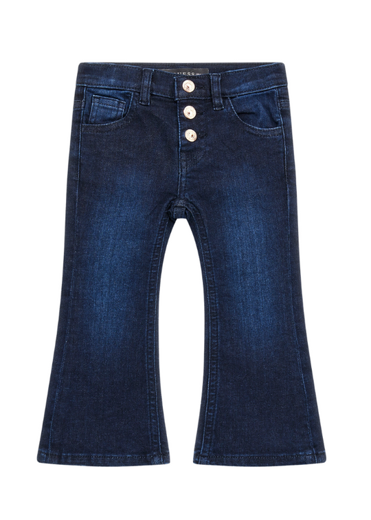Guess Medium Blue Denim Long Pants Flared Model K4BA02 D4CA0 RNBB