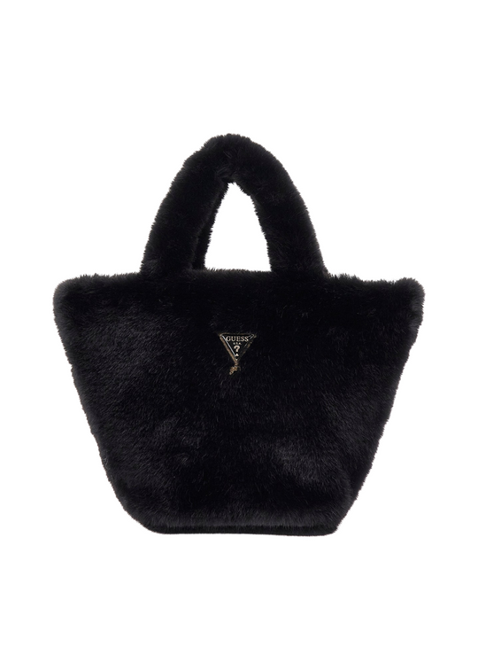 Geanta din Blana Neagra cu Lant J5BZ26 W3210 JBLK Guess