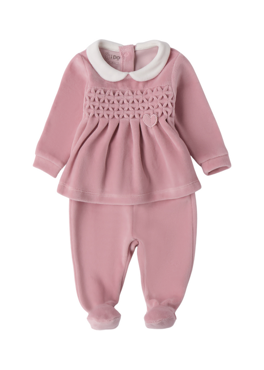 Set 2 Piese Velur Frez Bluza si Pantaloni Lungi 4.F197/00 iDO