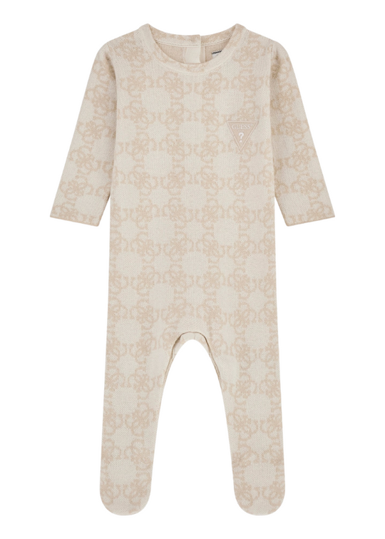 Cream and Beige Knitted Jumpsuit H4BW10 Z3HL1 P1EM Guess