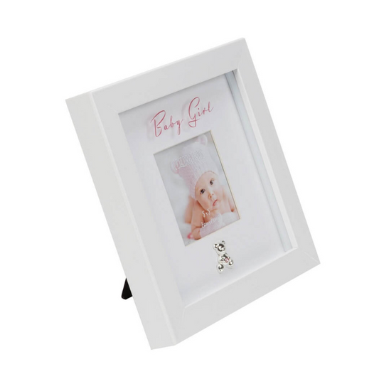 Rama Foto Alba Baby Girl cu Ursulet din Argint 1661 Celebrations