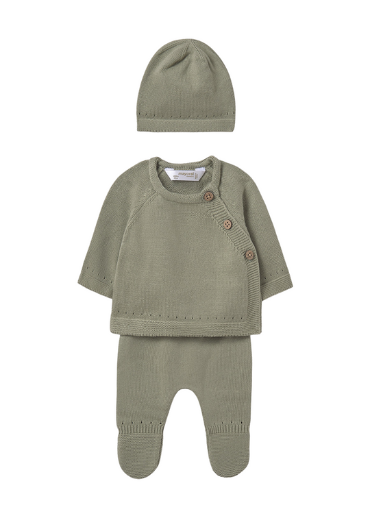 Baby Gift Set 3 Pieces Knitted Green 9981 Mayoral