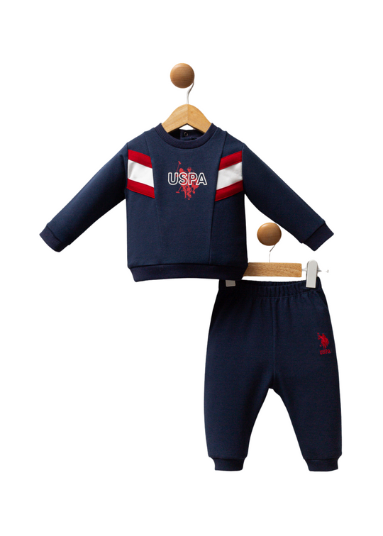 Trening 2 Piese Bleumarin Bluza Sport si Pantaloni Lungi USB2535 Us Polo Assn