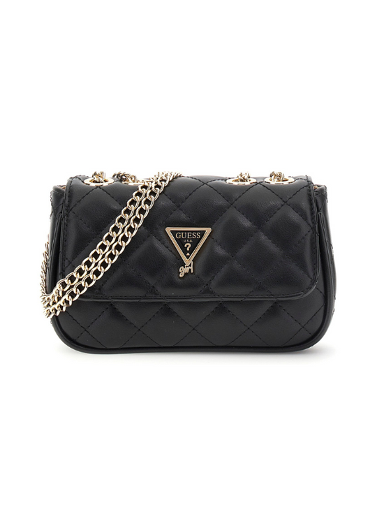 Geanta Neagra Dreptunghiulara cu Lant Auriu J5YZ17 WGT10 JBLK Guess