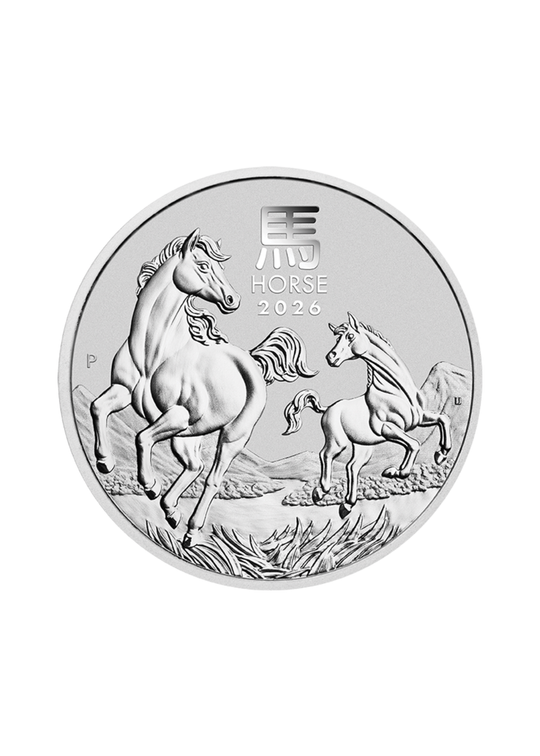 Moneda Argint 31.10 gr + Capsula 1110378 Lunar III Horse 2026 Australia