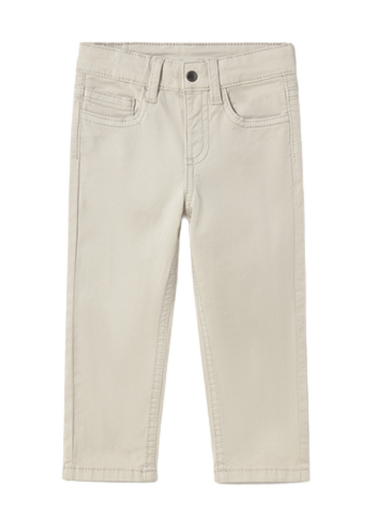 Mayoral Slim Fit Long Pants Cream 506