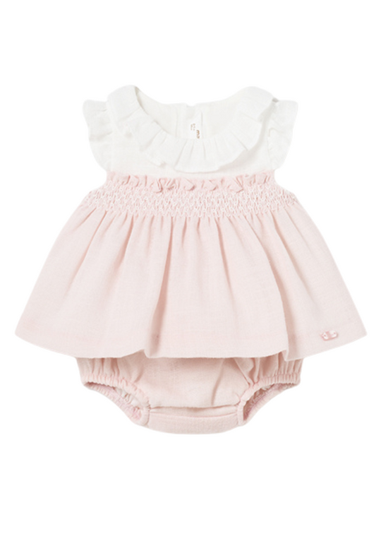 2 Piece Set for Ceremony, Pink Blouse and Panties 1210 Mayoral
