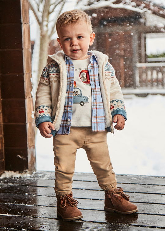 Long Beige Jogger Pants with Drawstring Waist 2536 col 59 Mayoral