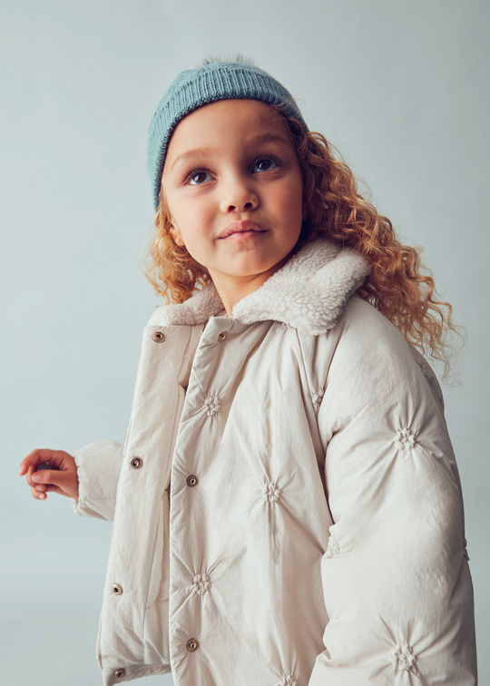 Beige Quilted Microfiber Jacket 4446 Mayoral