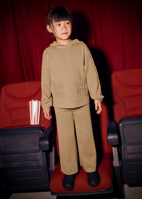 2-Piece Knitted Set Sweatshirt and Pants Camel 4580 Mayoral