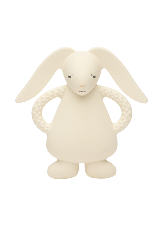 Jucarie Dentitie Iepuras Latex Natural Pur Natural Bunny Cream Moonie