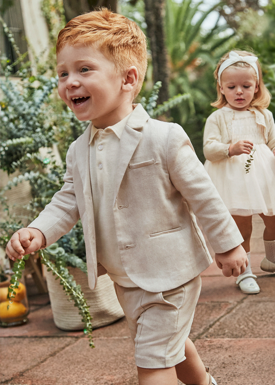 Elegant Beige Jacket 1470 Mayoral